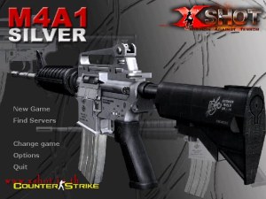 X-Shot M4A1 Silver Background