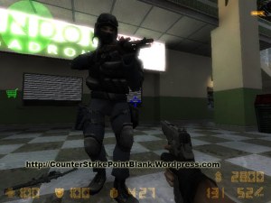 Point Blank SWAT Blue Camo Character Skin for Counter Strike 1.6 and Condition Zero